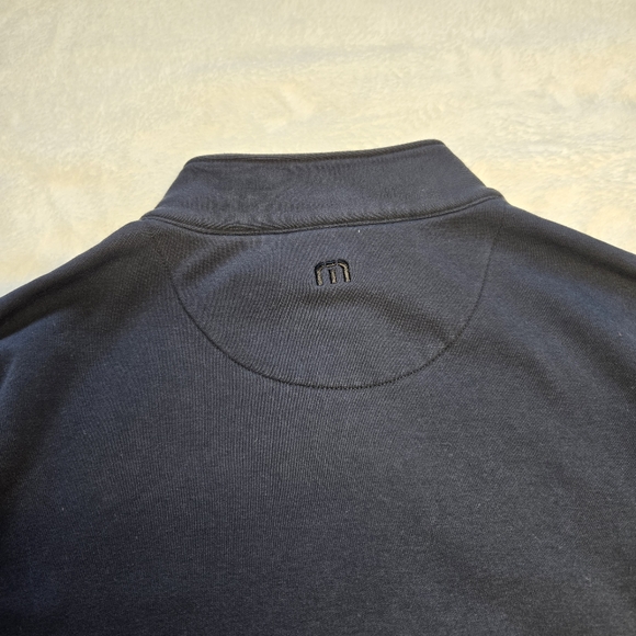 Travis Mathew Sweatshirt Mens Large Black Gray Full Zip Golf Sweater Jacket - Picture 4 of 5